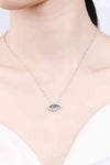 Moissanite Evil Eye Pendant 925 Sterling Silver Necklace Moissanite - Tophatter Daily Deals