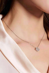 Moissanite Four Leaf Clover Pendant Necklace Moissanite - Tophatter Daily Deals