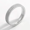 Inlaid Zircon 925 Sterling Silver Ring Rings - Tophatter Daily Deals