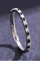 925 Sterling Silver Cubic Zirconia Ring Rings - Tophatter Daily Deals