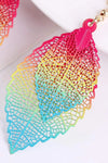 Leaf Shape Dangle Earrings Earrings - Tophatter Daily Deals