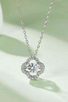 Moissanite Four Leaf Clover Pendant Necklace Silver One Size Moissanite - Tophatter Daily Deals