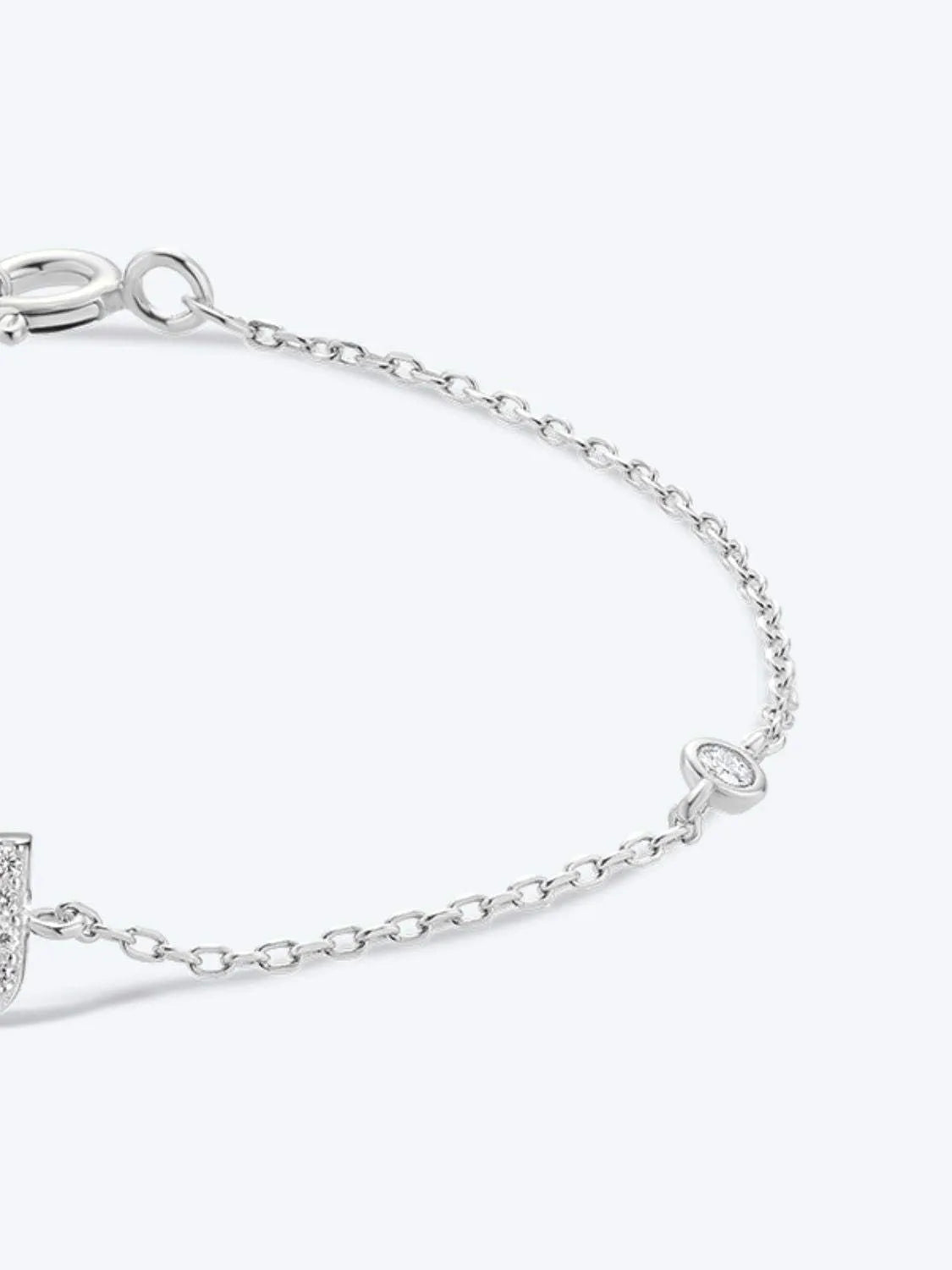 Q To U Zircon 925 Sterling Silver Bracelet Bracelets - Tophatter Daily Deals