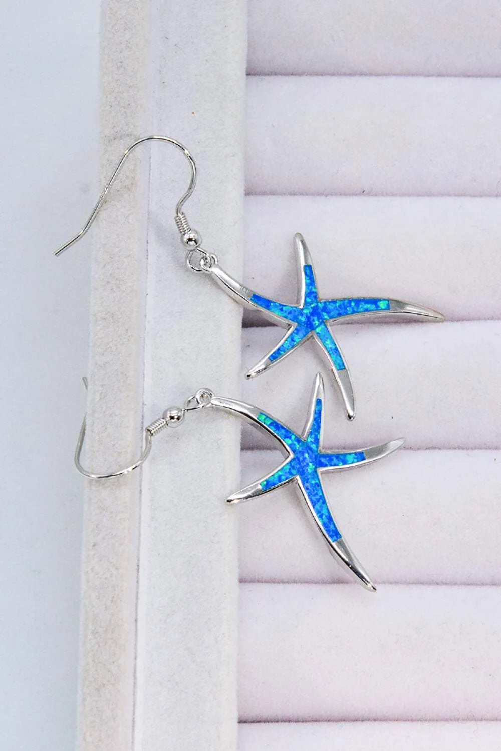 Opal Starfish Drop Earrings Opal - Tophatter Daily Deals