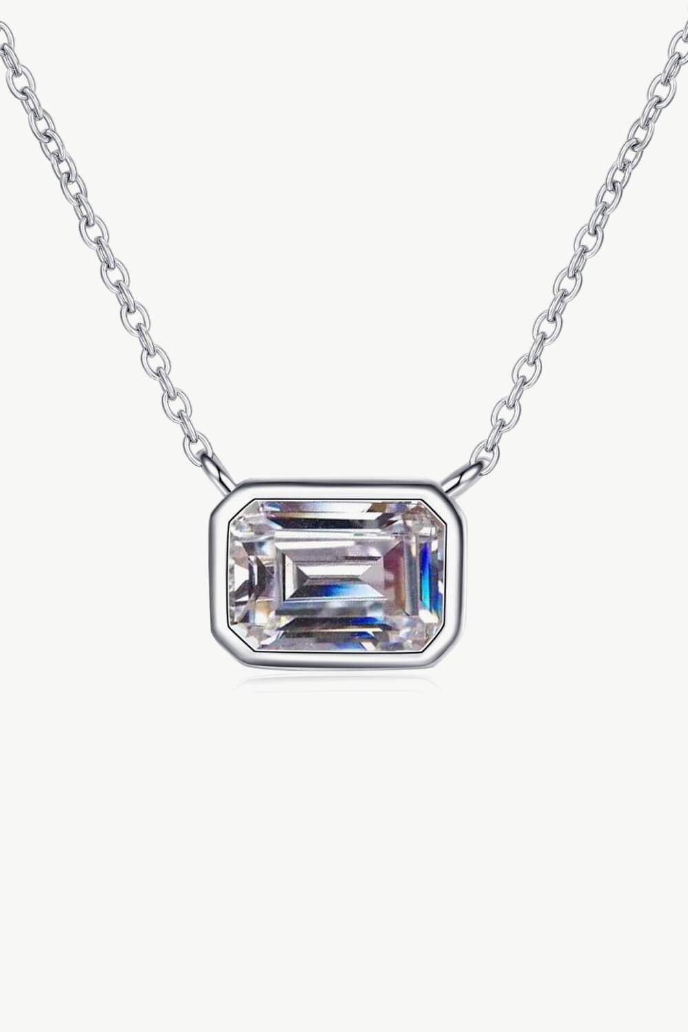 Beautiful Words 1 Carat Moissanite Pendant Necklace Moissanite - Tophatter Daily Deals