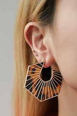 Alloy Geometric Earrings Earrings - Tophatter Daily Deals