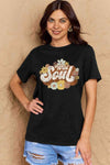 Simply Love Full Size WILD SOUL Graphic Cotton T-Shirt Black Women's T-Shirts - Tophatter Daily Deals