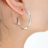 Titanium Steel C-Hoop Earrings Earrings - Tophatter Daily Deals