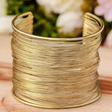 Alloy Layered Cuff Bracelet Bracelets - Tophatter Daily Deals