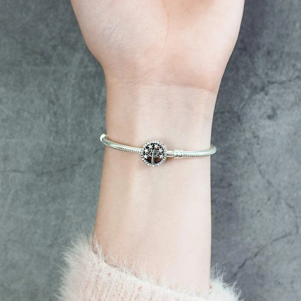 One Piece 925 Sterling Silver Bead Charm Bracelets - Tophatter Daily Deals