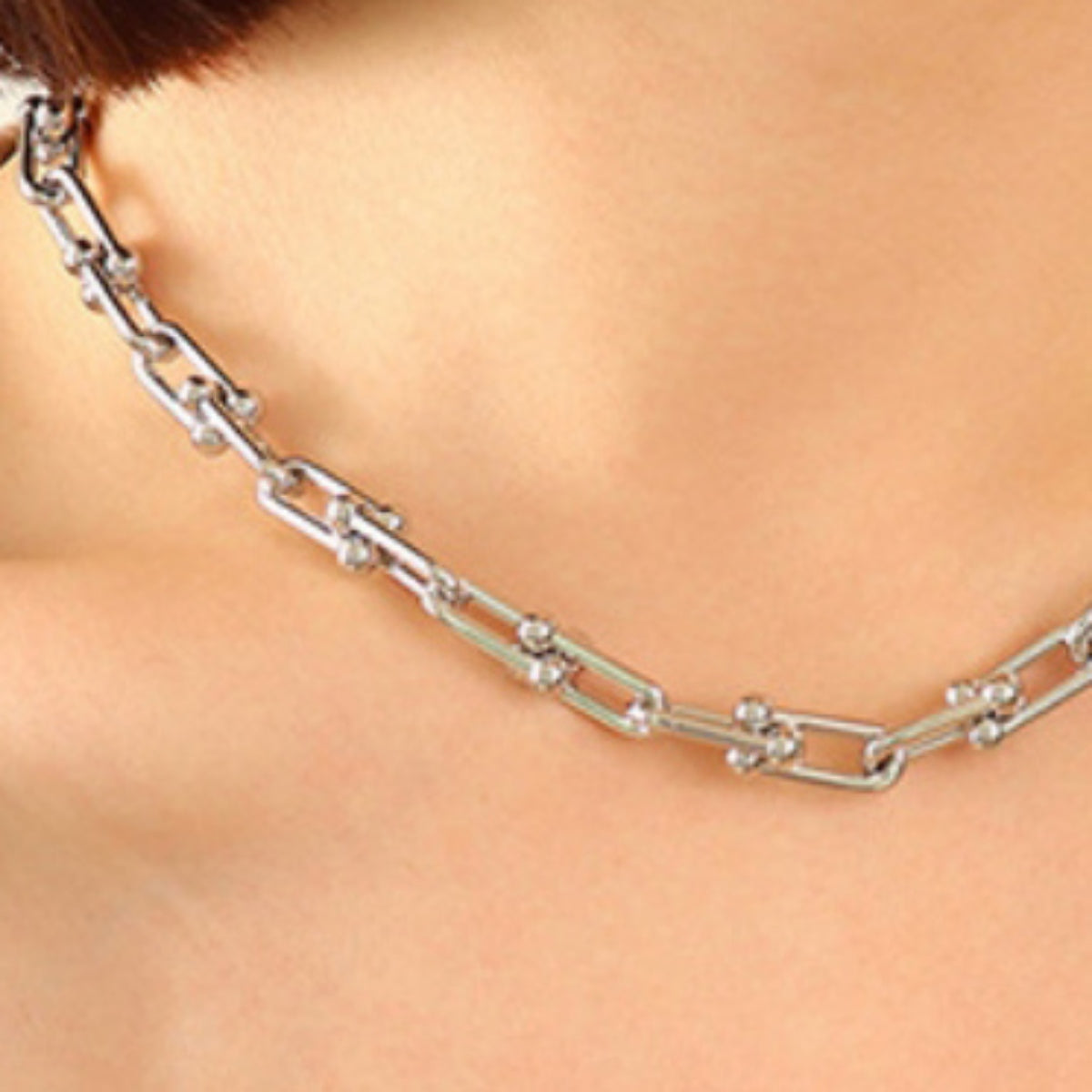 Chunky Chain Titanium Steel Necklace Necklaces - Tophatter Daily Deals