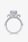 Adored 1 Carat Moissanite 925 Sterling Silver Ring Moissanite - Tophatter Daily Deals