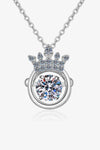 Moissanite 925 Sterling Silver Necklace Silver One Size Moissanite - Tophatter Daily Deals