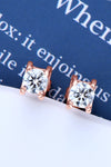 Moissanite 925 Sterling Silver Stud Earrings Moissanite - Tophatter Daily Deals