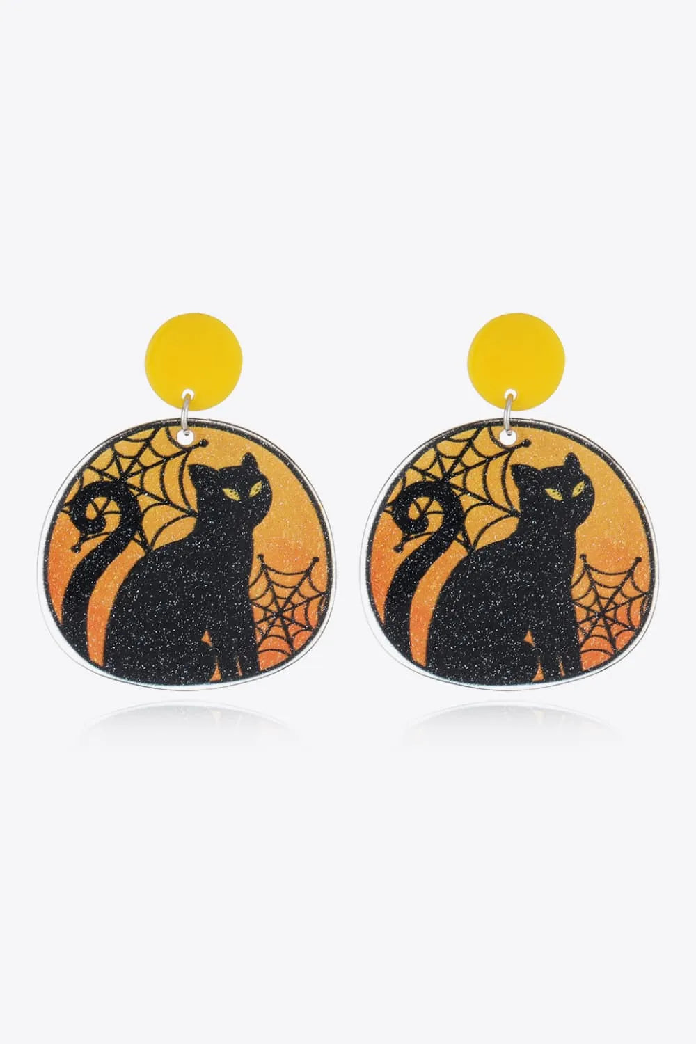 Halloween Theme Earrings Cat One Size Earrings - Tophatter Daily Deals