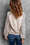 Leopard Raglan Sleeve Top Blouses - Tophatter Daily Deals