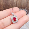 Silver-Plated Zircon Pendant Necklace Silver One Size Necklaces - Tophatter Daily Deals