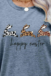 HOPPY EASTER Bunny Graphic Tee Shirt Women's T-Shirts - Tophatter Daily Deals