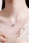 Flower-Shaped Moissanite Pendant Necklace Moissanite - Tophatter Daily Deals