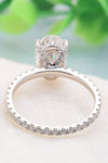 14K White Gold 2.5 Carat Moissanite 4-Prong Ring Moissanite - Tophatter Daily Deals