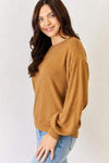 HYFVE Round Neck Long Sleeve Top Blouses - Tophatter Daily Deals