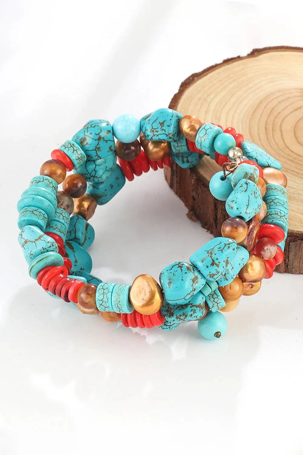 Layered Turquoise Bracelet Bracelets - Tophatter Daily Deals