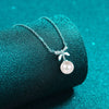 Natural Pearl Pendant Moissanite 925 Sterling Silver Necklace Moissanite - Tophatter Daily Deals