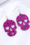 Acrylic Skull Drop Earrings Earrings - Tophatter Daily Deals