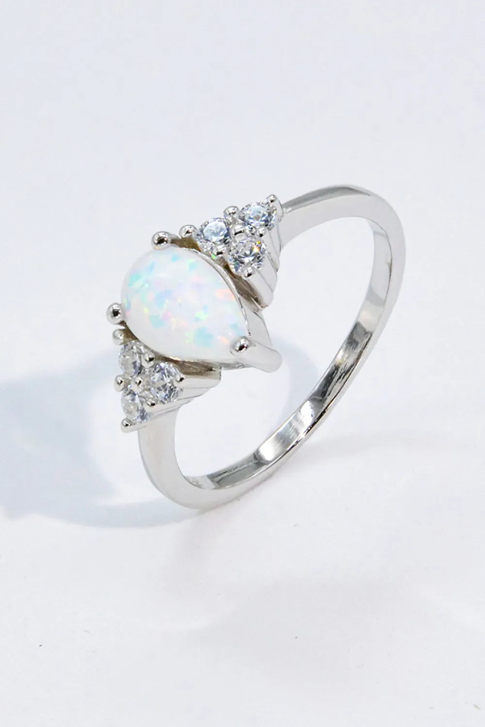 Limitless Love Opal and Zircon Ring Opal - Tophatter Daily Deals