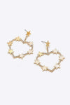 Star Zircon Heart-Shaped Earrings Earrings - Tophatter Daily Deals