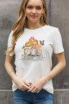 Simply Love Full Size Mushroom & Butterfly Graphic Cotton T-Shirt Women's T-Shirts - Tophatter Daily Deals