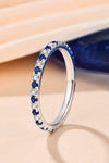 Moissanite Lab-Grown Sapphire Rings Moissanite - Tophatter Daily Deals