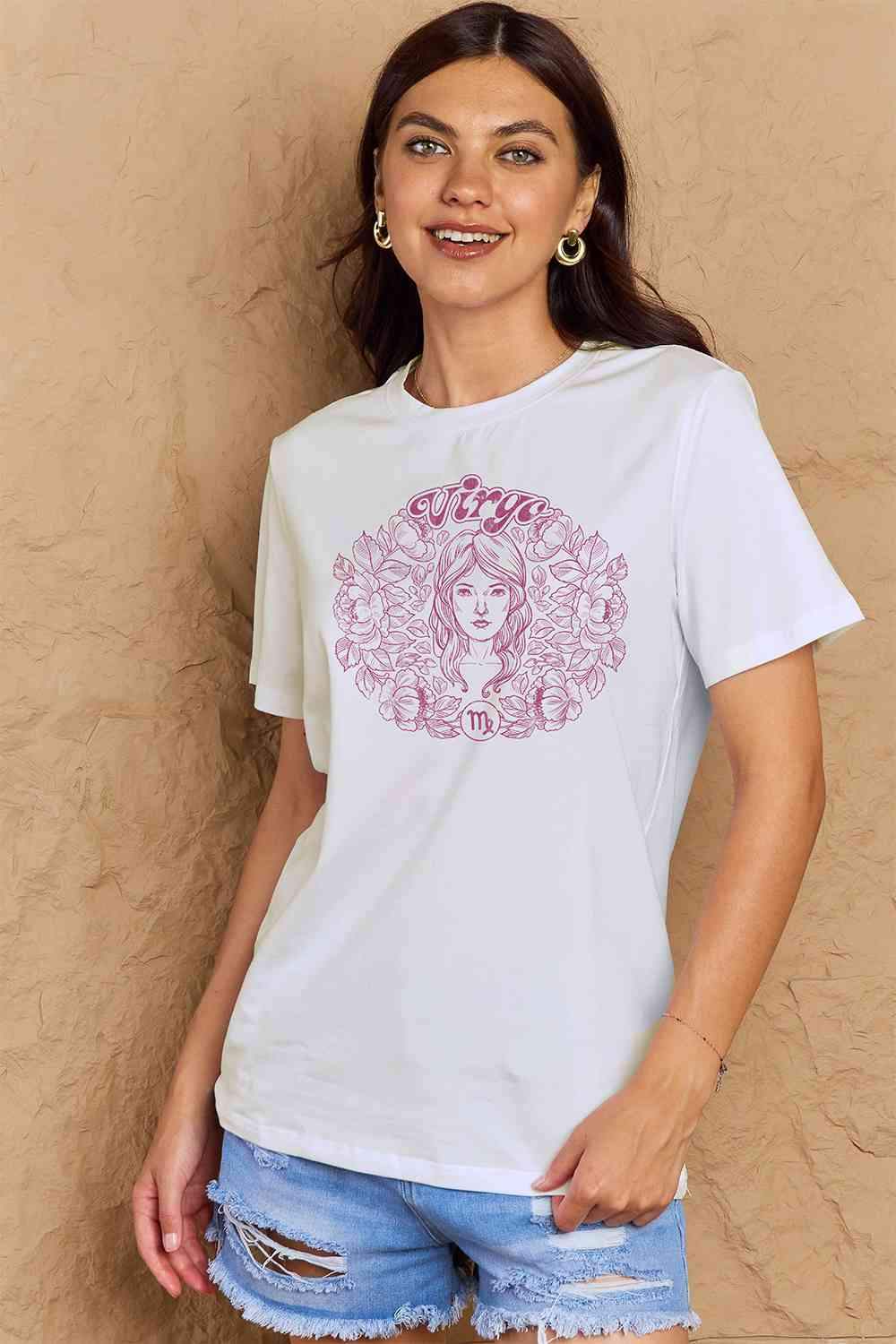 Simply Love Full Size VIRGO Graphic T-Shirt Women's T-Shirts - Tophatter Daily Deals