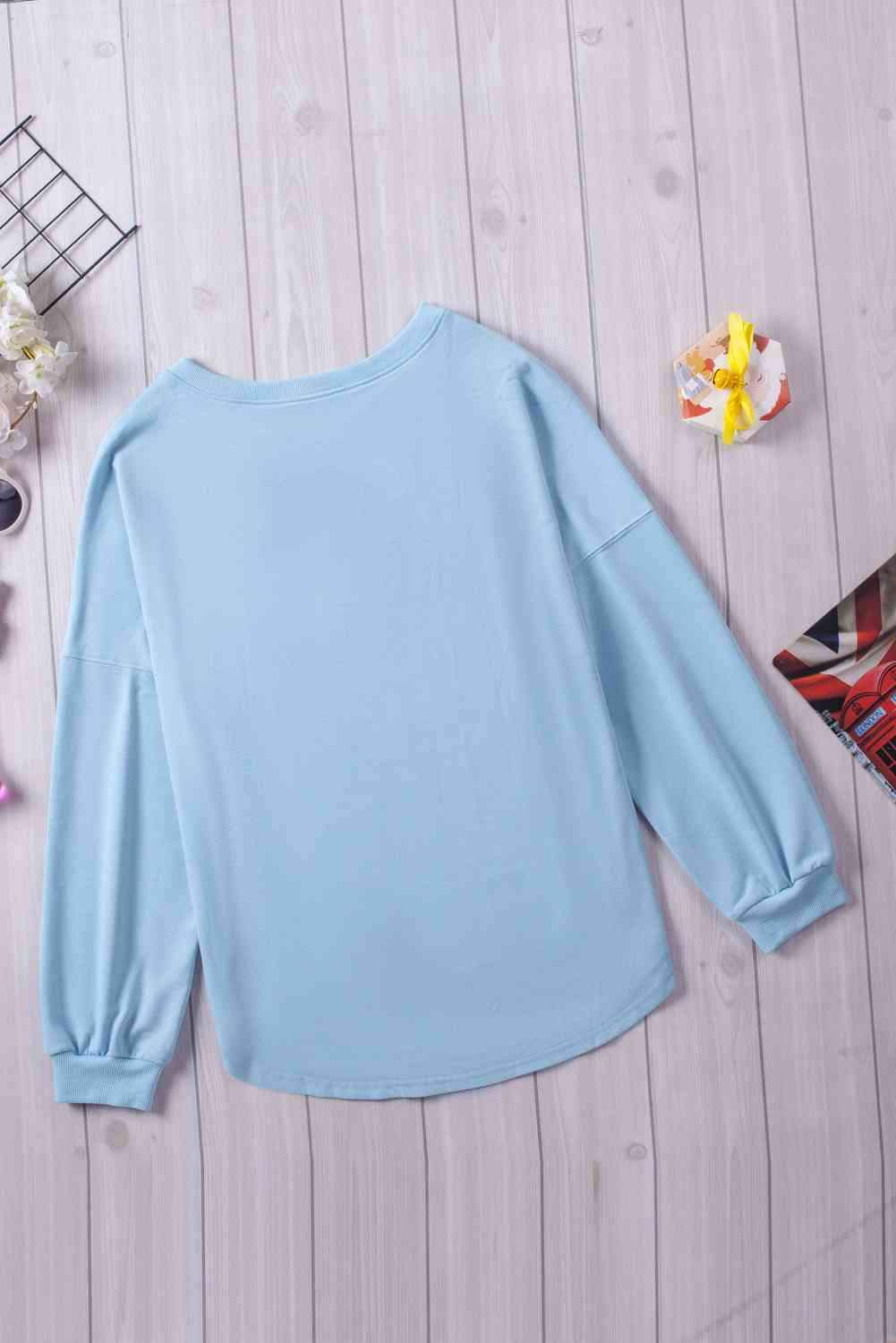 Button Detail Curved Hem Top Blouses - Tophatter Daily Deals