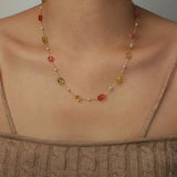 Titanium Steel Gold-plated Bead Necklace Necklaces - Tophatter Daily Deals