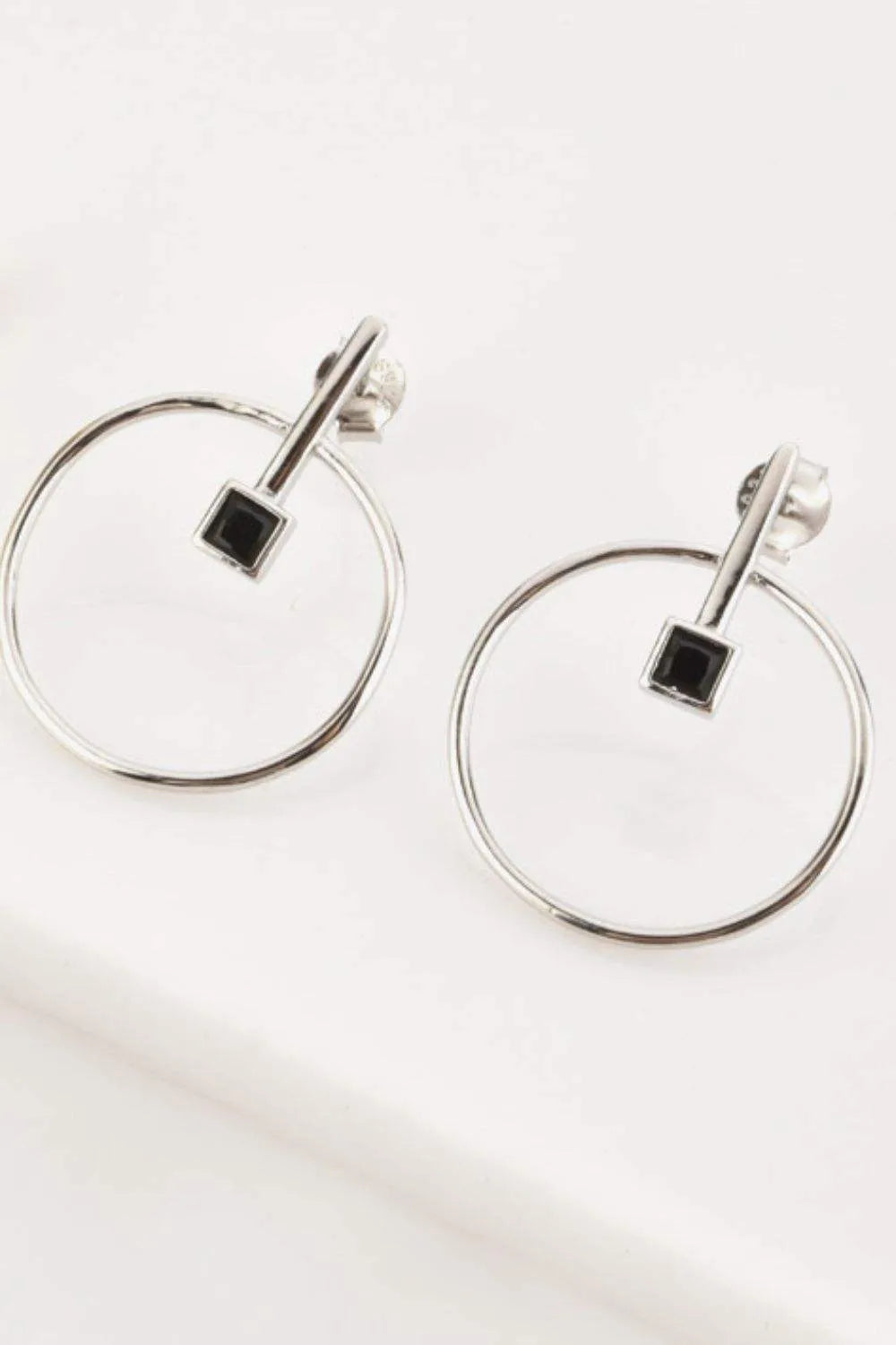 Zircon Decor 925 Sterling Silver Earrings Earrings - Tophatter Daily Deals