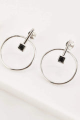 Zircon Decor 925 Sterling Silver Earrings Earrings - Tophatter Daily Deals