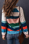 Striped Raglan Sleeve Round Neck Tee Women's T-Shirts - Tophatter Daily Deals