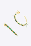 Zircon 925 Sterling Silver C-Hoop Earrings Earrings - Tophatter Daily Deals