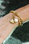 18K Gold-Plated Curb Chain Bracelet Bracelets - Tophatter Daily Deals