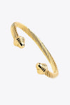 Stainless Steel Twisted Open Bracelet Bracelets - Tophatter Daily Deals