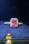 Stuck On You 2 Carat Moissanite Ring Pink Moissanite - Tophatter Daily Deals