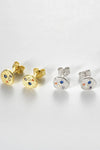 Multicolored Zircon Stud Earrings Earrings - Tophatter Daily Deals