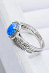 2-Piece 925 Sterling Silver Opal Ring Set Opal - Tophatter Daily Deals