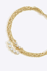 Zircon Layered Bracelet Bracelets - Tophatter Daily Deals