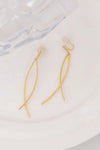 18K Gold Plated Clip-On Earrings Earrings - Tophatter Daily Deals