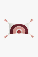Geometric Graphic Tassel Decorative Throw Pillow Case The Semicircle is Elongated One Size Decorative Pillowcases - Tophatter Daily Deals