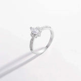 925 Sterling Silver Inlaid Zircon Ring Rings - Tophatter Daily Deals