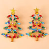 Christmas Tree Rhinestone Alloy Earrings Earrings - Tophatter Daily Deals
