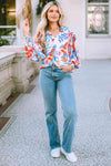 Collared Lantern Sleeve Blouse Blouses - Tophatter Daily Deals